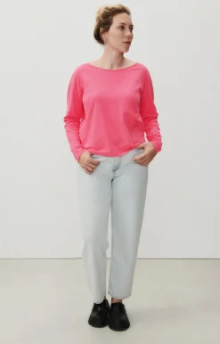 Damen American Vintage |Damen-T-Shirt Aksun Neonpink