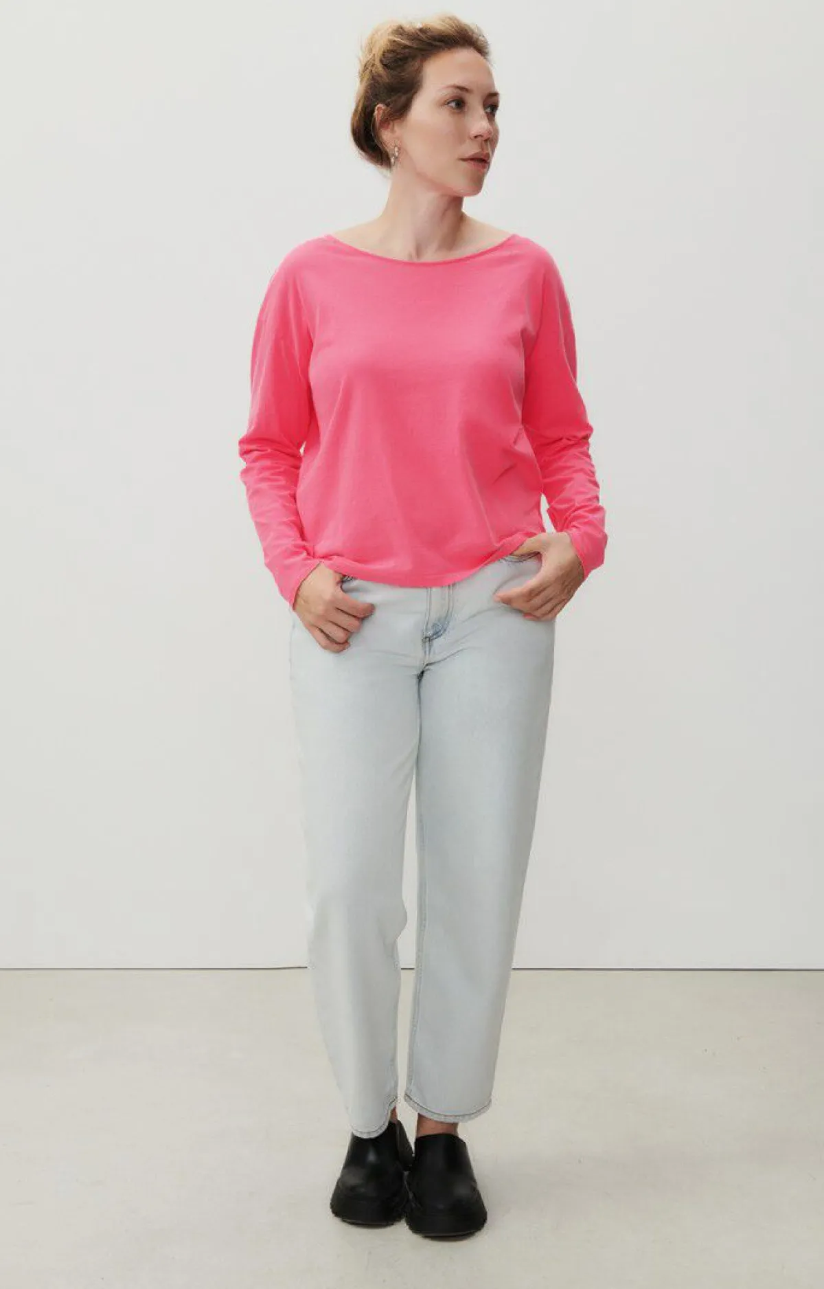 Damen American Vintage |Damen-T-Shirt Aksun Neonpink