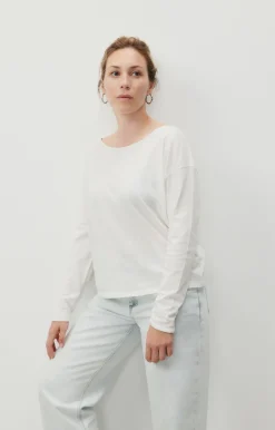 Damen American Vintage |Damen-T-Shirt Aksun Weiss