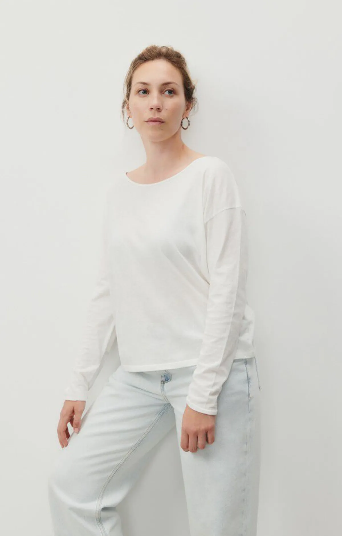 Damen American Vintage |Damen-T-Shirt Aksun Weiss