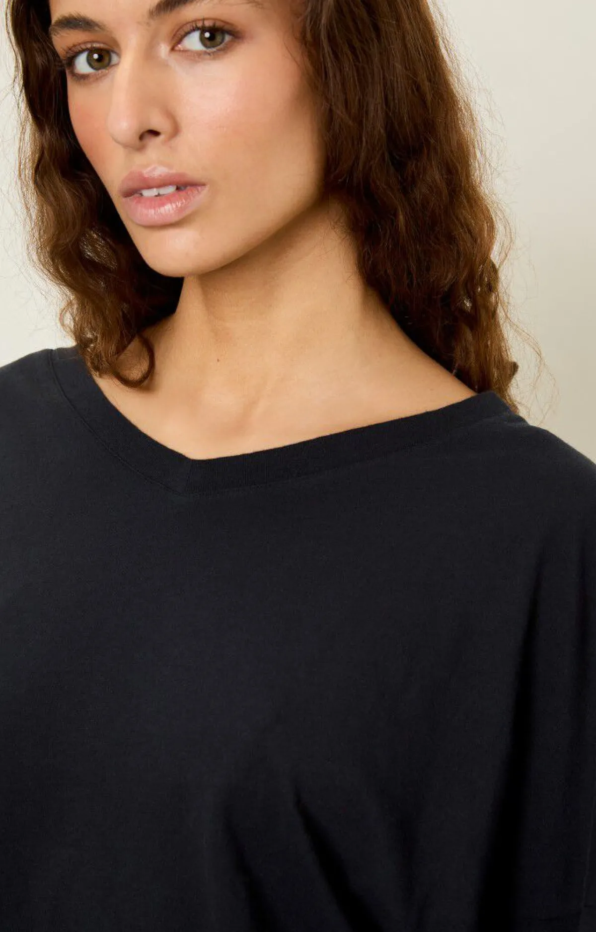 Damen American Vintage |Damen-T-Shirt Aksun Vintage Schwarz