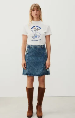 Damen American Vintage |Damen-T-Shirt Aksun Mildred Weiss