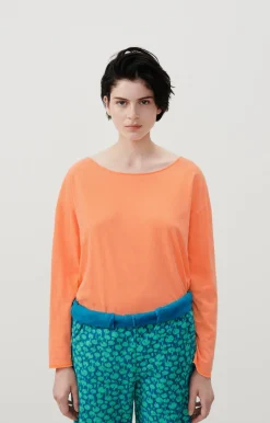 Damen American Vintage |Damen-T-Shirt Aksun Leuchtendes Orange