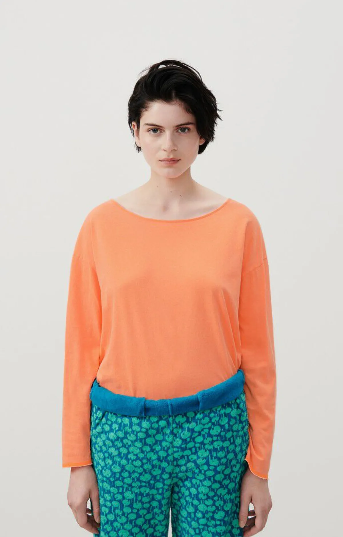 Damen American Vintage |Damen-T-Shirt Aksun Leuchtendes Orange