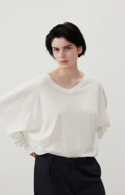 Damen American Vintage |Damen-T-Shirt Aksun Weiss