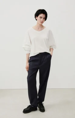 Damen American Vintage |Damen-T-Shirt Aksun Weiss