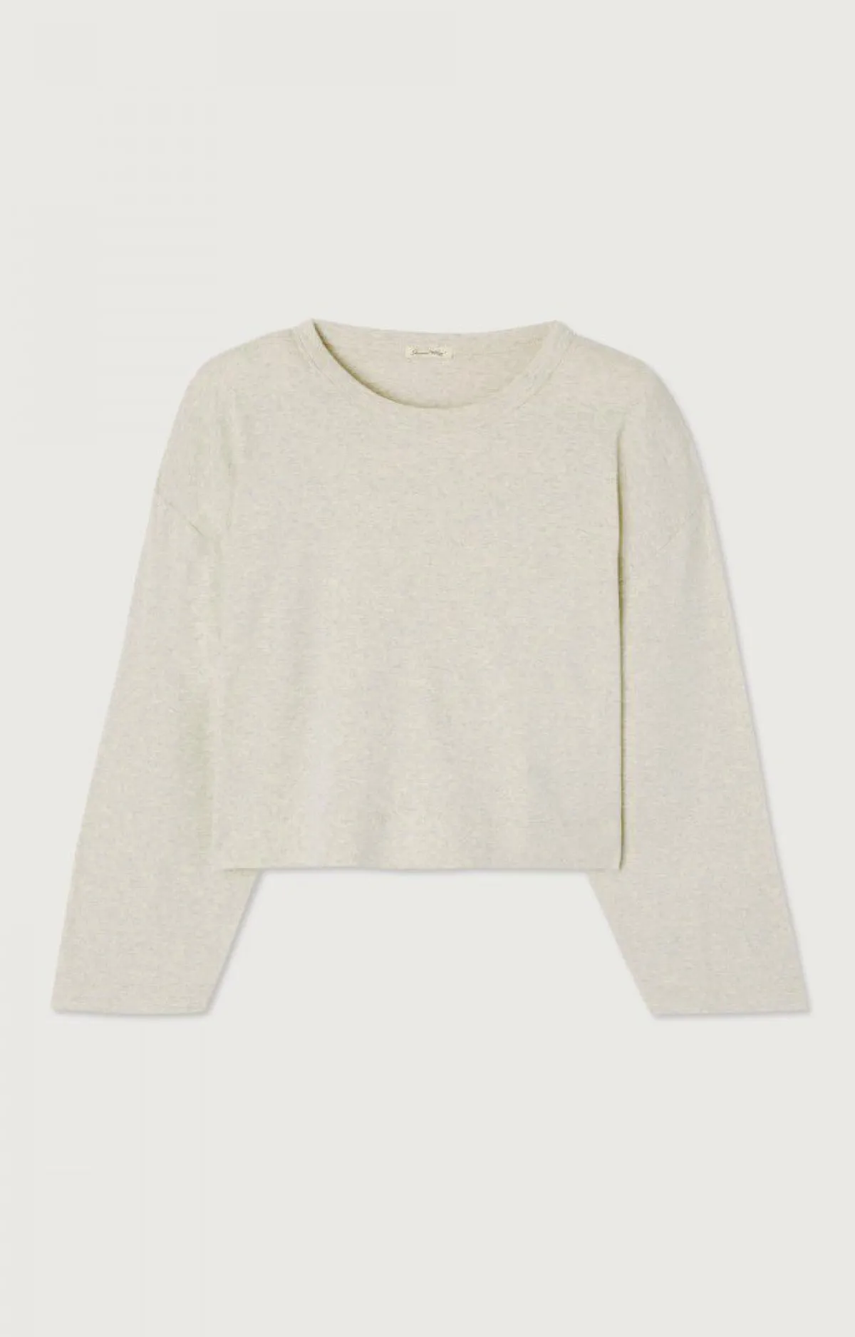 Damen American Vintage |Damen-T-Shirt Bozy Creme Meliert
