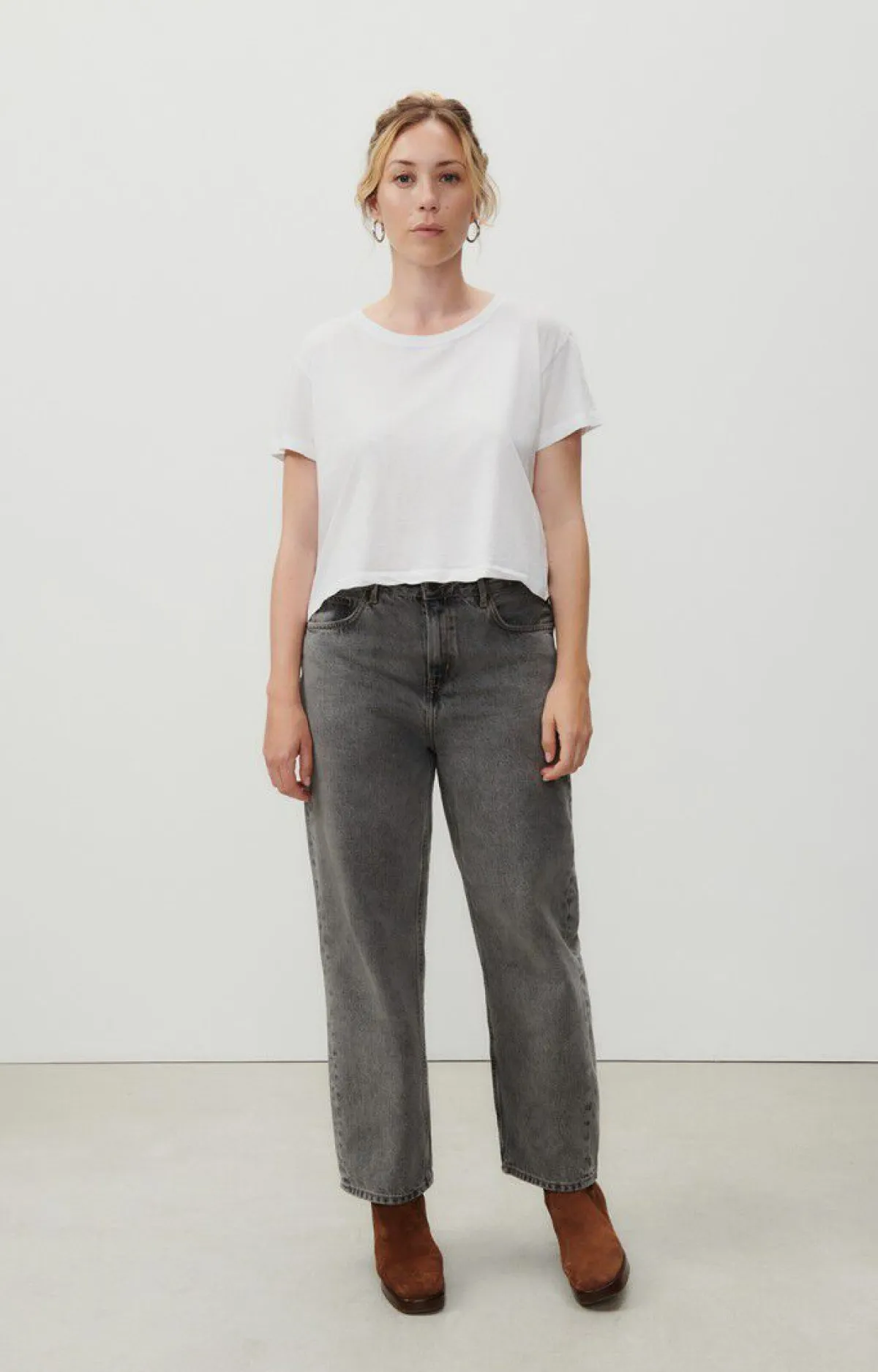 Damen American Vintage |Damen-T-Shirt Decatur Weiss