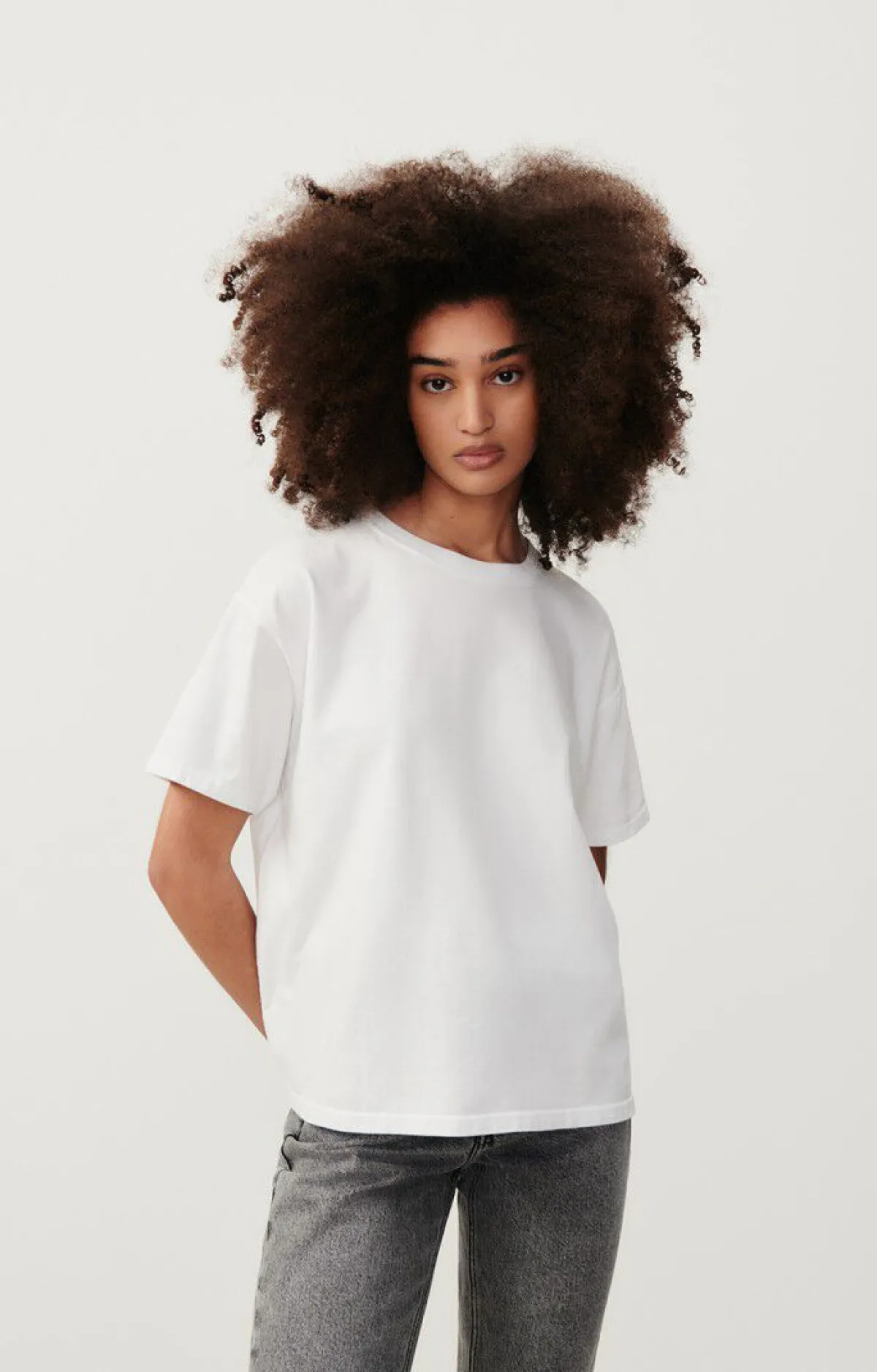 Damen American Vintage |Damen-T-Shirt Fizvalley Weiss