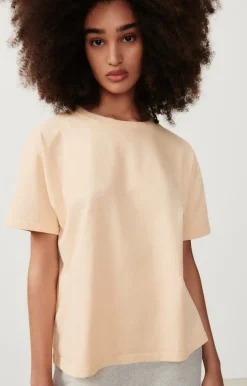 Damen American Vintage |Damen-T-Shirt Fizvalley Vanille Vintage