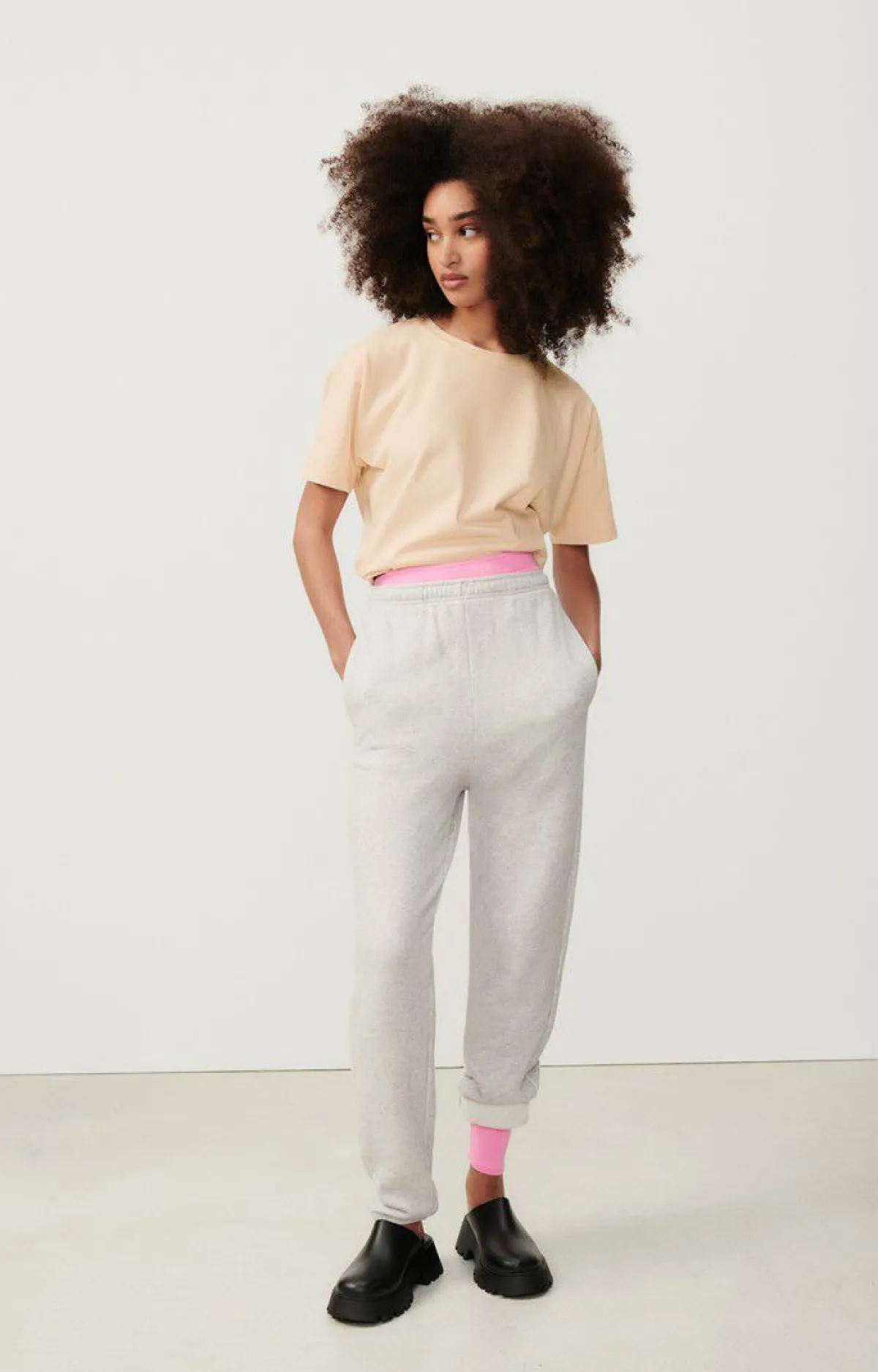 Damen American Vintage |Damen-T-Shirt Fizvalley Vanille Vintage