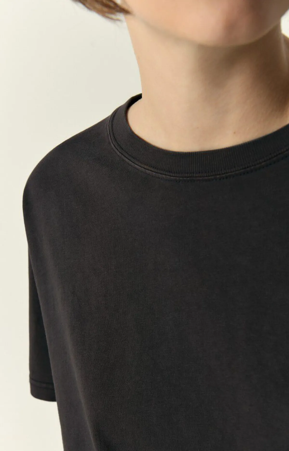 Damen American Vintage |Damen-T-Shirt Fizvalley Kohlenstoff Vintage