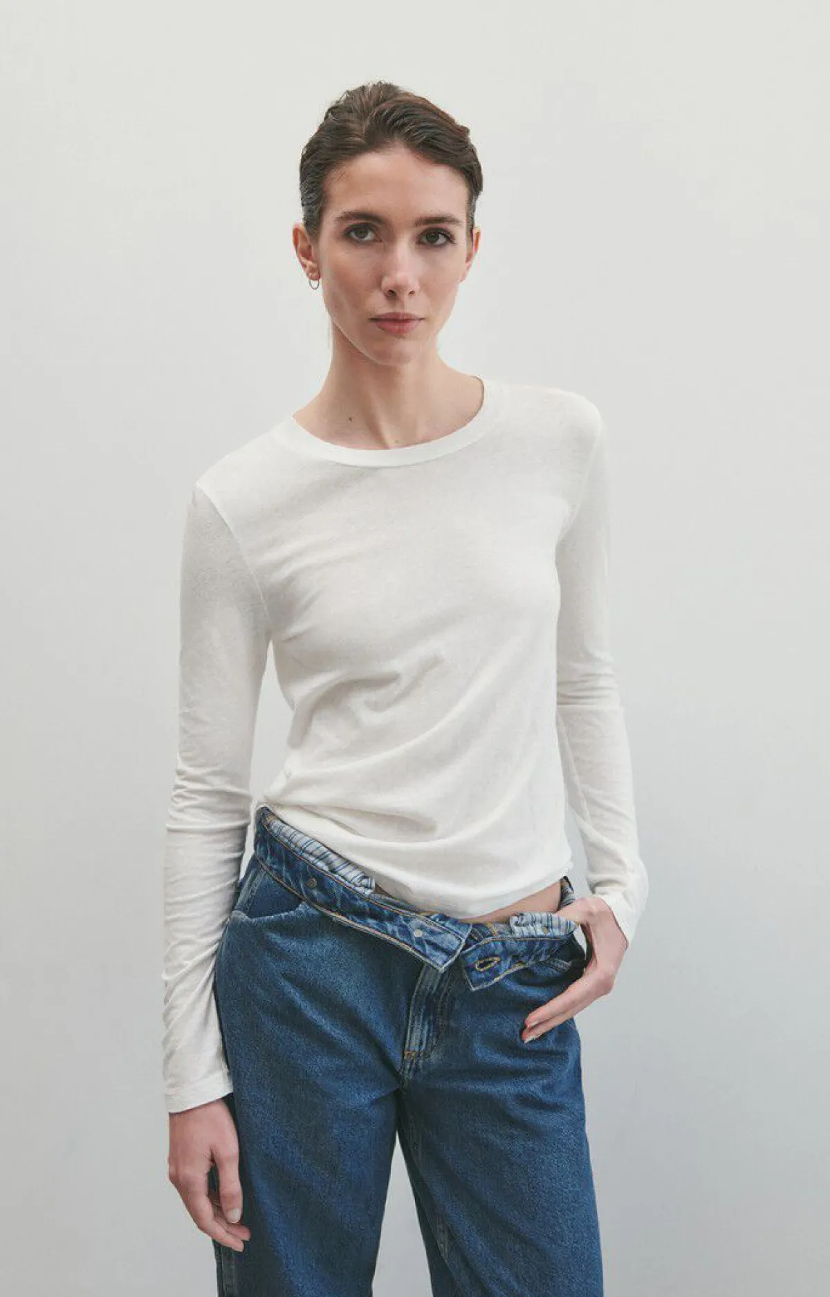 Damen American Vintage |Damen-T-Shirt Gamipy Weiss