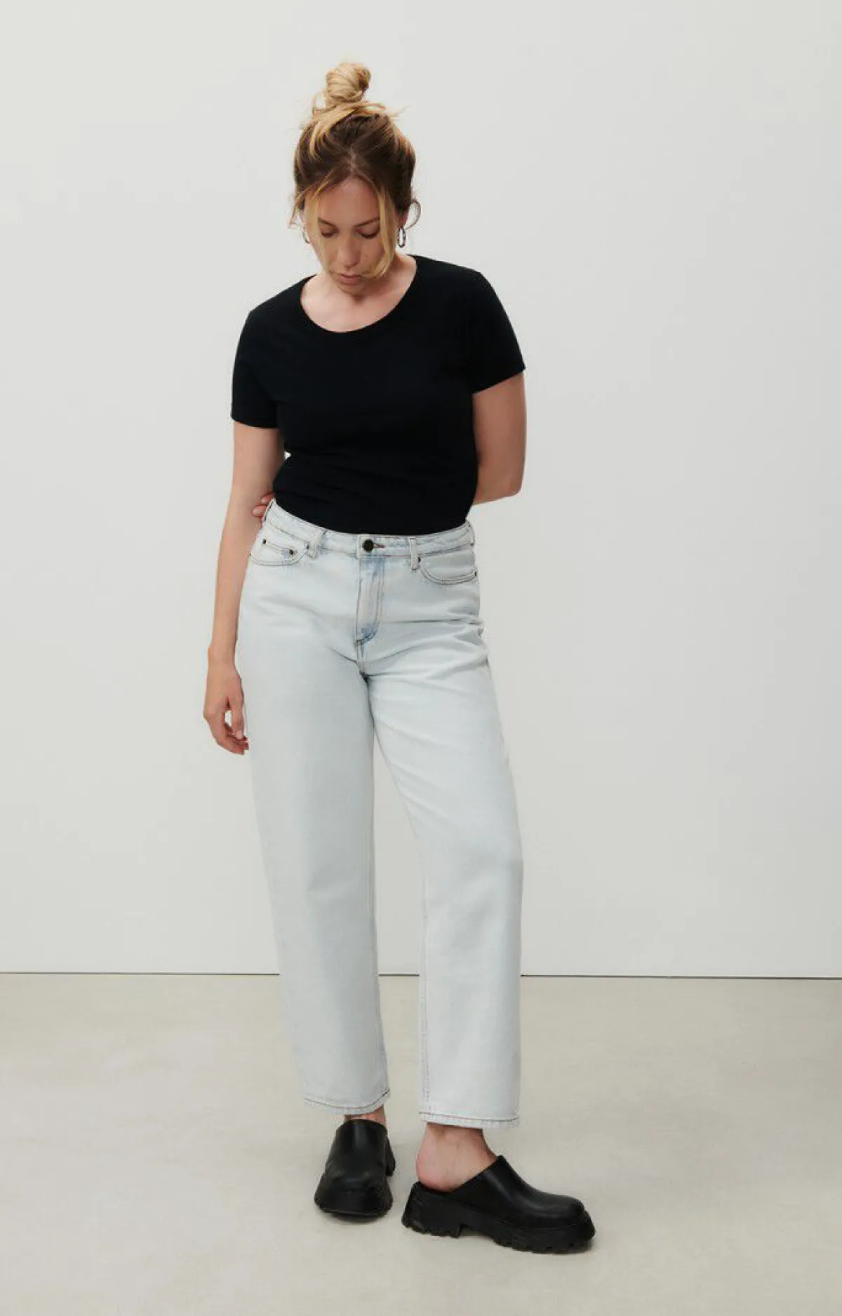 Damen American Vintage |Damen-T-Shirt Gamipy Schwarz