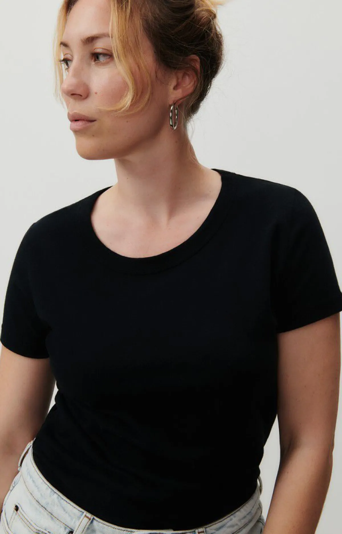 Damen American Vintage |Damen-T-Shirt Gamipy Schwarz