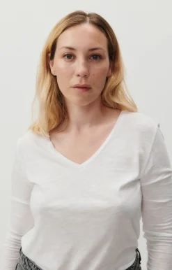 Damen American Vintage |Damen-T-Shirt Jacksonville Weiss