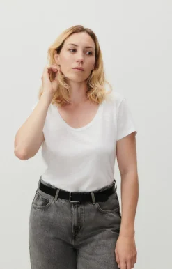 Damen American Vintage |Damen-T-Shirt Jacksonville Weiss