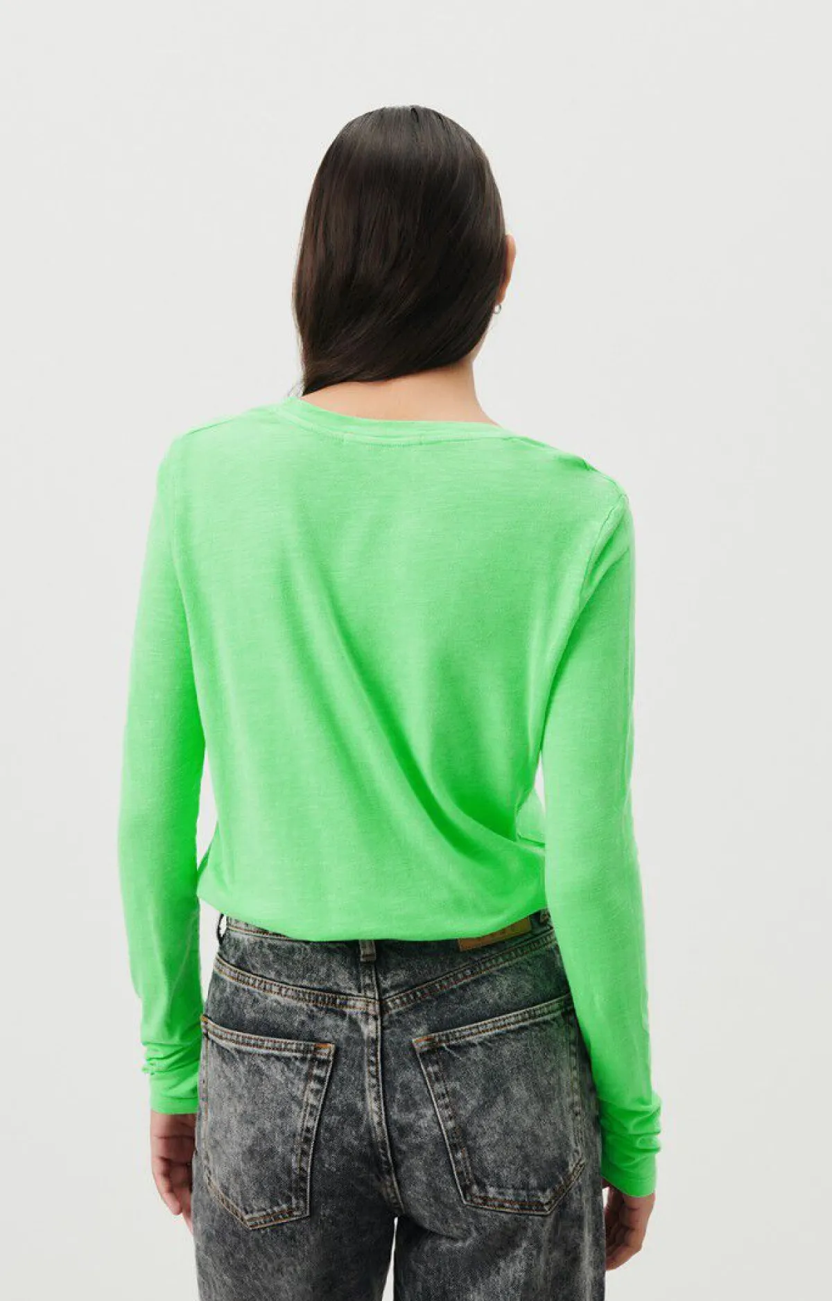 Damen American Vintage |Damen-T-Shirt Jacksonville Flashing Grun