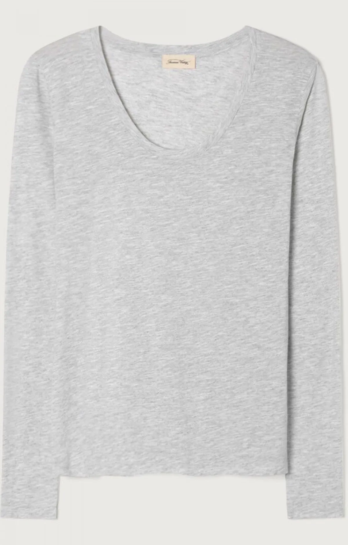 Damen American Vintage |Damen-T-Shirt Jacksonville Vlies Meliert