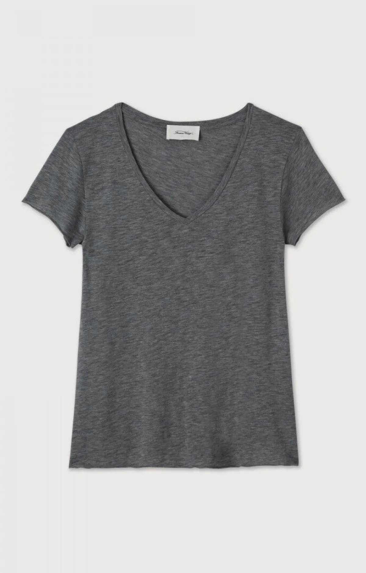 Damen American Vintage |Damen-T-Shirt Jacksonville Anthrazit Meliert
