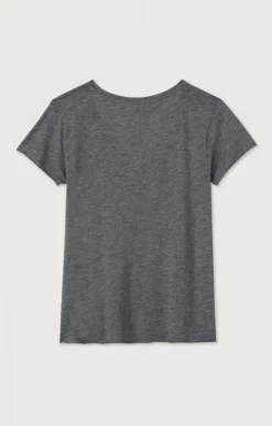 Damen American Vintage |Damen-T-Shirt Jacksonville Anthrazit Meliert