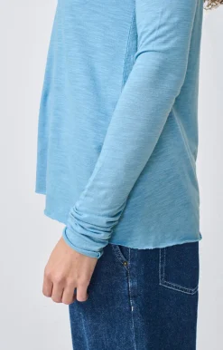 Damen American Vintage |Damen-T-Shirt Jacksonville Blaulich Vintage