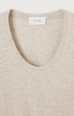 Damen American Vintage |Damen-T-Shirt Jacksonville Creme Meliert