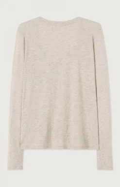 Damen American Vintage |Damen-T-Shirt Jacksonville Creme Meliert