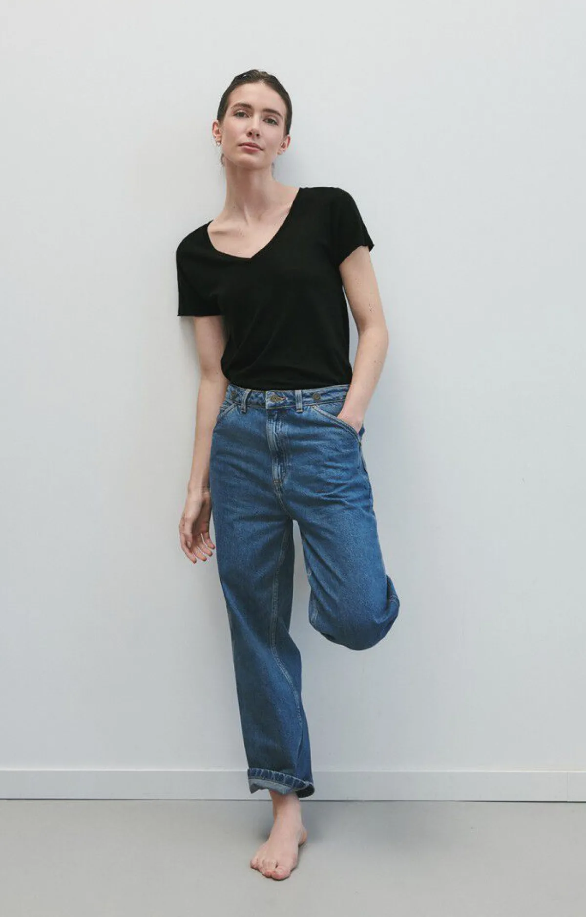 Damen American Vintage |Damen-T-Shirt Jacksonville Schwarz
