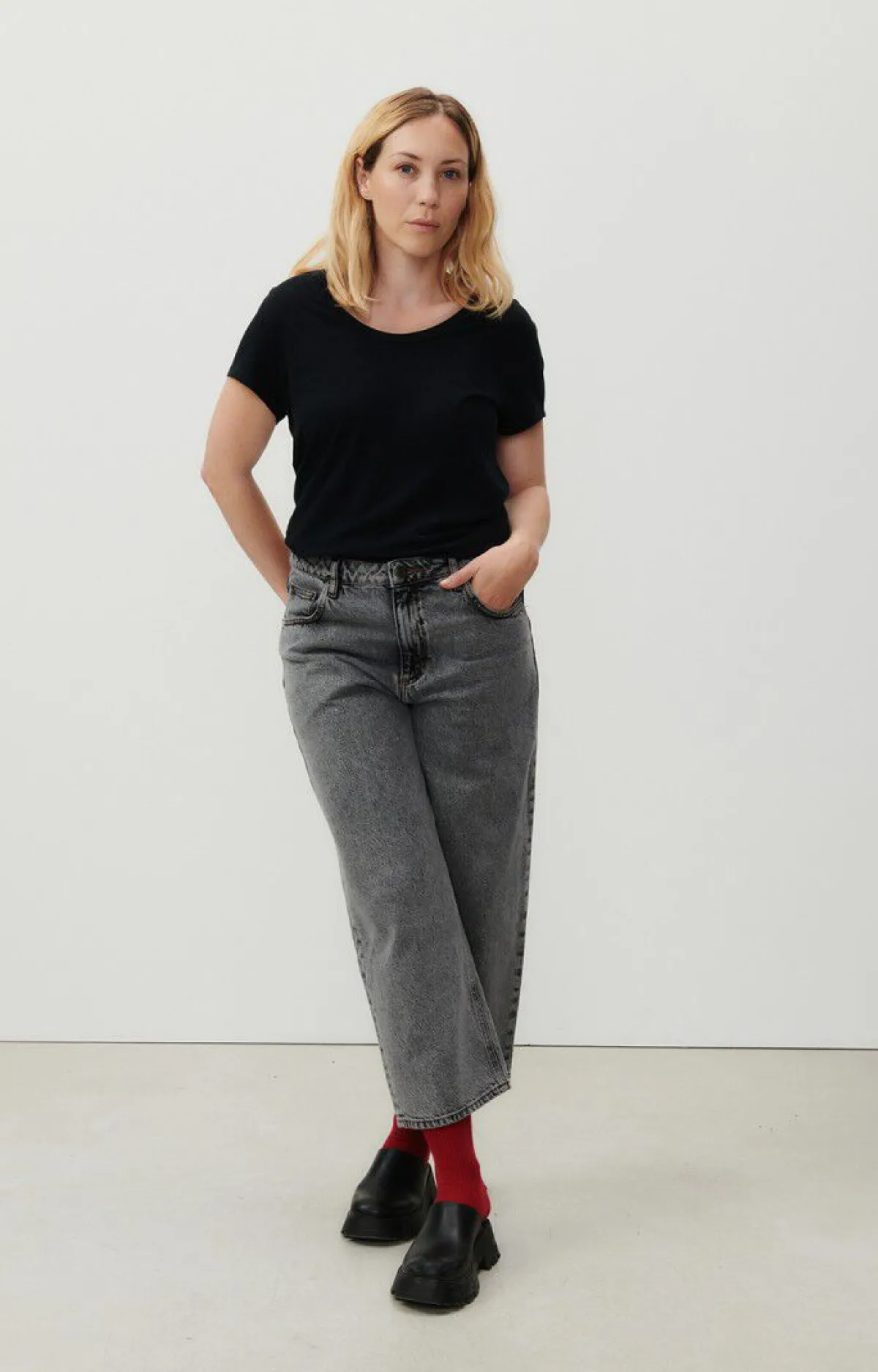 Damen American Vintage |Damen-T-Shirt Jacksonville Schwarz