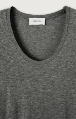 Damen American Vintage |Damen-T-Shirt Jacksonville Anthrazit Meliert