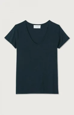 Damen American Vintage |Damen-T-Shirt Jacksonville Navy