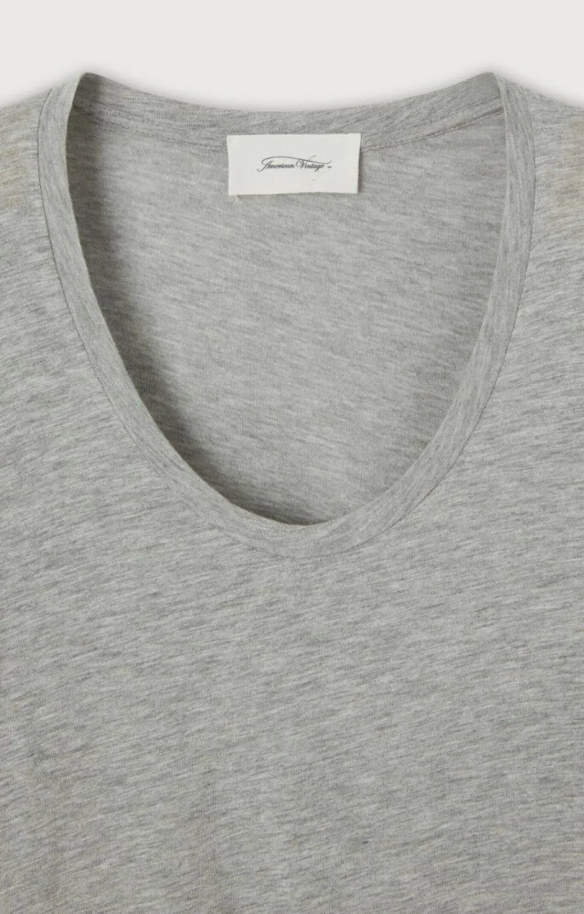 Damen American Vintage |Damen-T-Shirt Jacksonville Grau Meliert