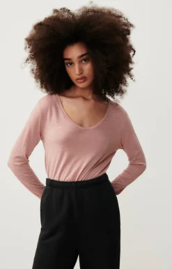 Damen American Vintage |Damen-T-Shirt Jacksonville Hyazinthe Vintage