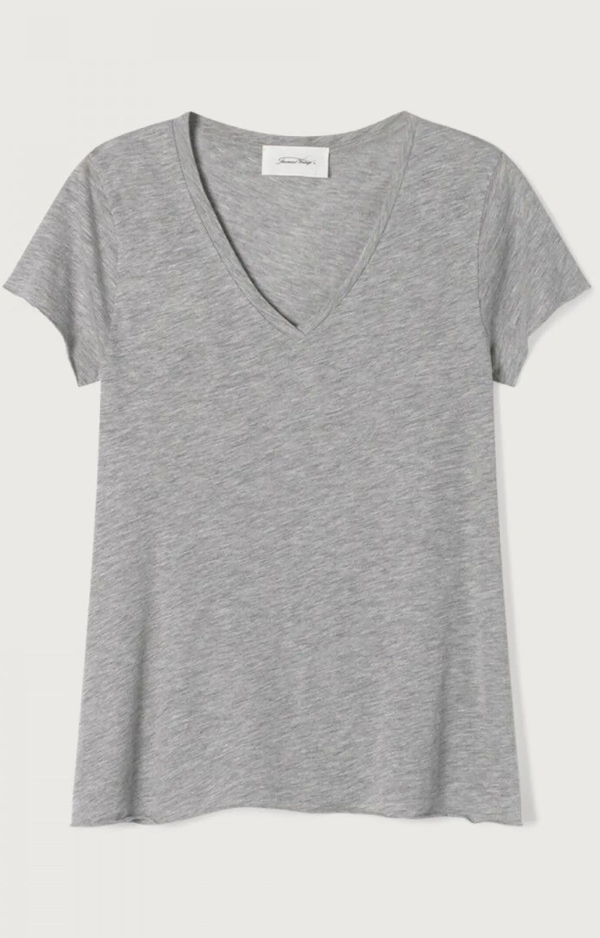 Damen American Vintage |Damen-T-Shirt Jacksonville Grau Meliert