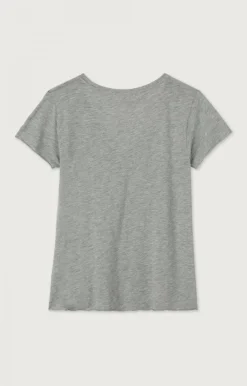 Damen American Vintage |Damen-T-Shirt Jacksonville Grau Meliert