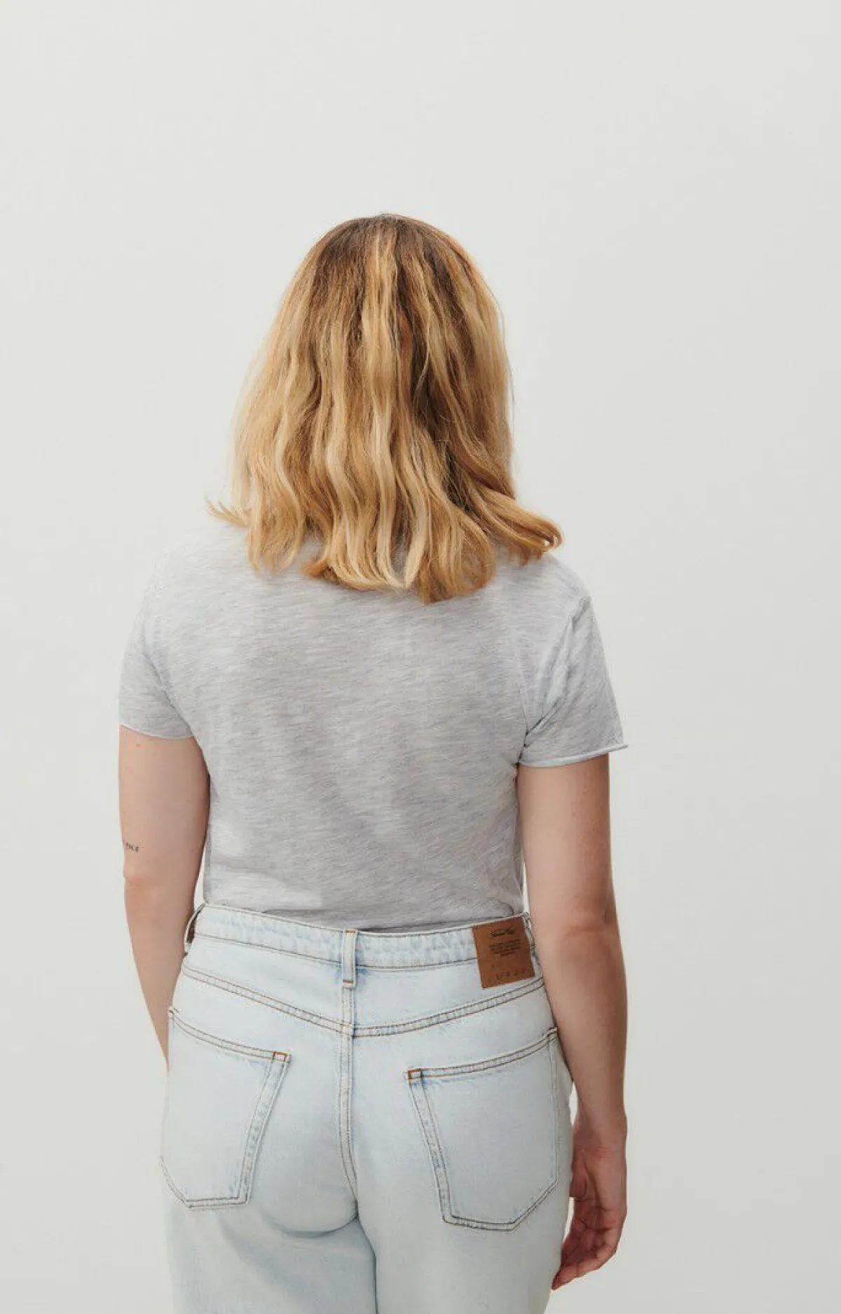 Damen American Vintage |Damen-T-Shirt Jacksonville Vlies Meliert
