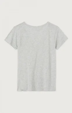 Damen American Vintage |Damen-T-Shirt Jacksonville Vlies Meliert