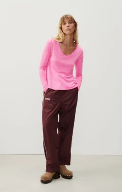 Damen American Vintage |Damen-T-Shirt Jacksonville Neonpink
