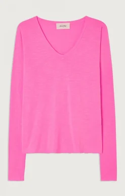 Damen American Vintage |Damen-T-Shirt Jacksonville Neonpink