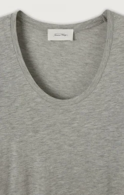 Damen American Vintage |Damen-T-Shirt Jacksonville Grau Meliert