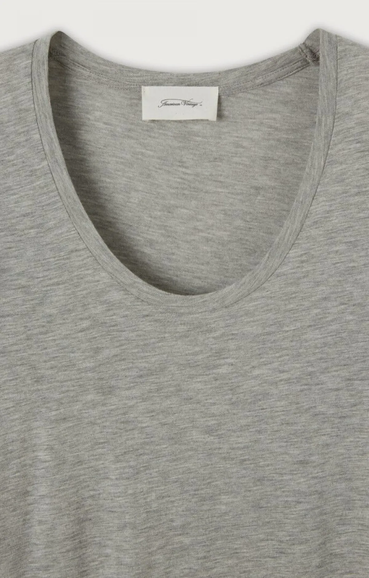 Damen American Vintage |Damen-T-Shirt Jacksonville Grau Meliert