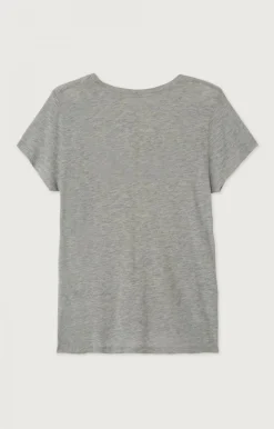 Damen American Vintage |Damen-T-Shirt Jacksonville Grau Meliert