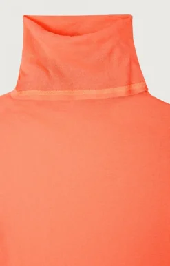 Damen American Vintage |Damen-T-Shirt Massachusetts Leuchtendes Orange