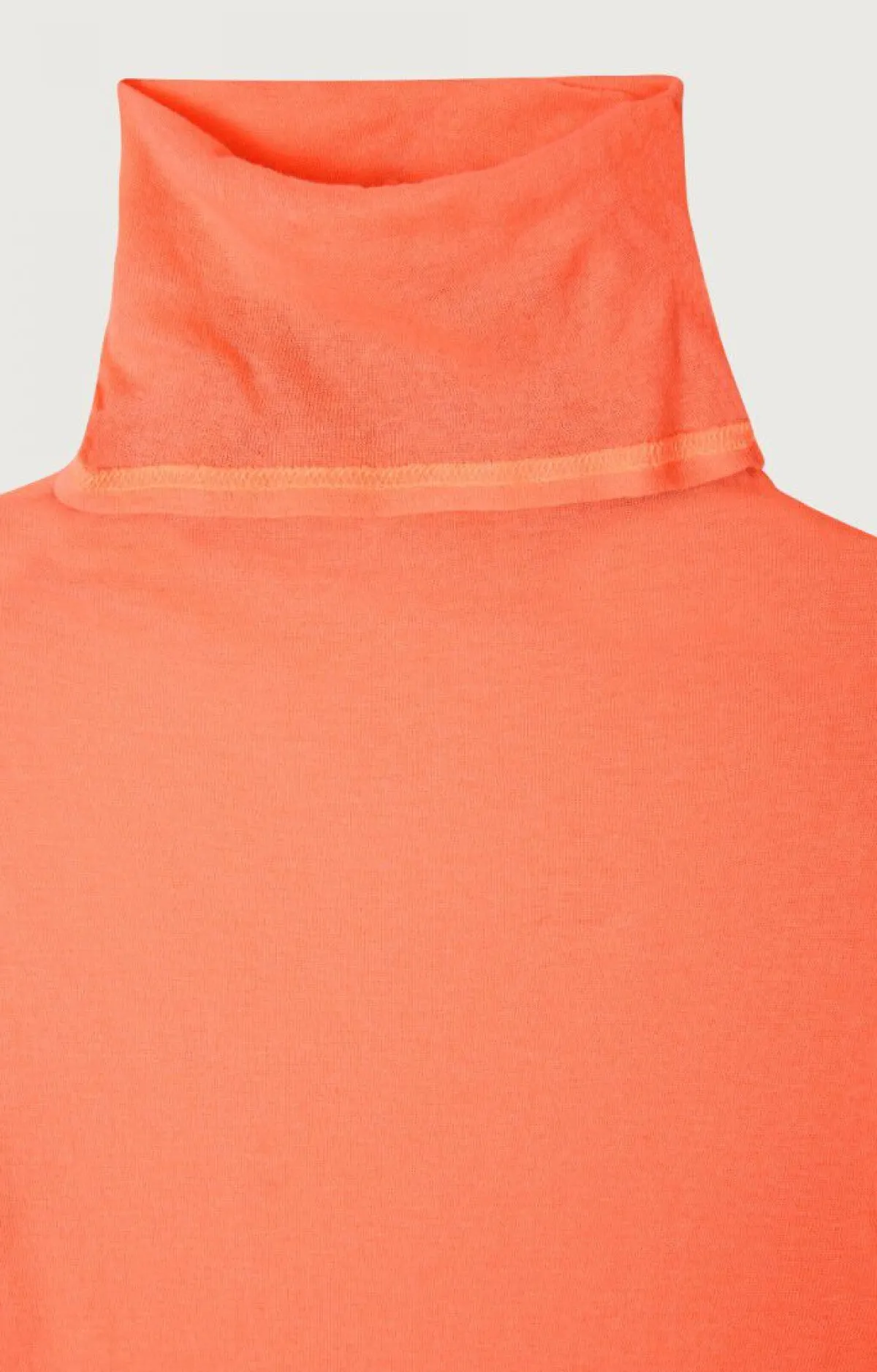 Damen American Vintage |Damen-T-Shirt Massachusetts Leuchtendes Orange