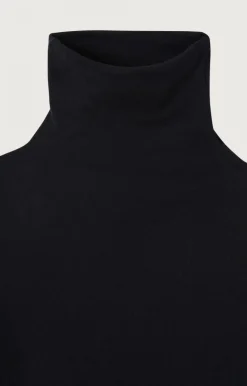 Damen American Vintage |Damen-T-Shirt Massachusetts Schwarz