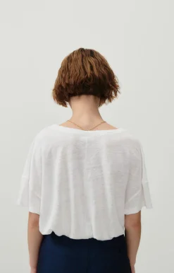 Damen American Vintage |Damen-T-Shirt Pobsbury Weiss