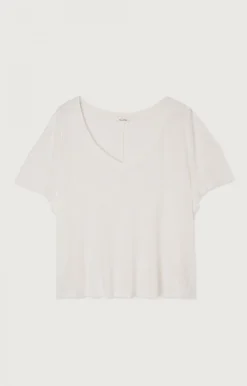 Damen American Vintage |Damen-T-Shirt Pobsbury Weiss