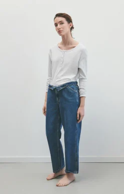 Damen American Vintage |Damen-T-Shirt Sonoma Arktis Meliert