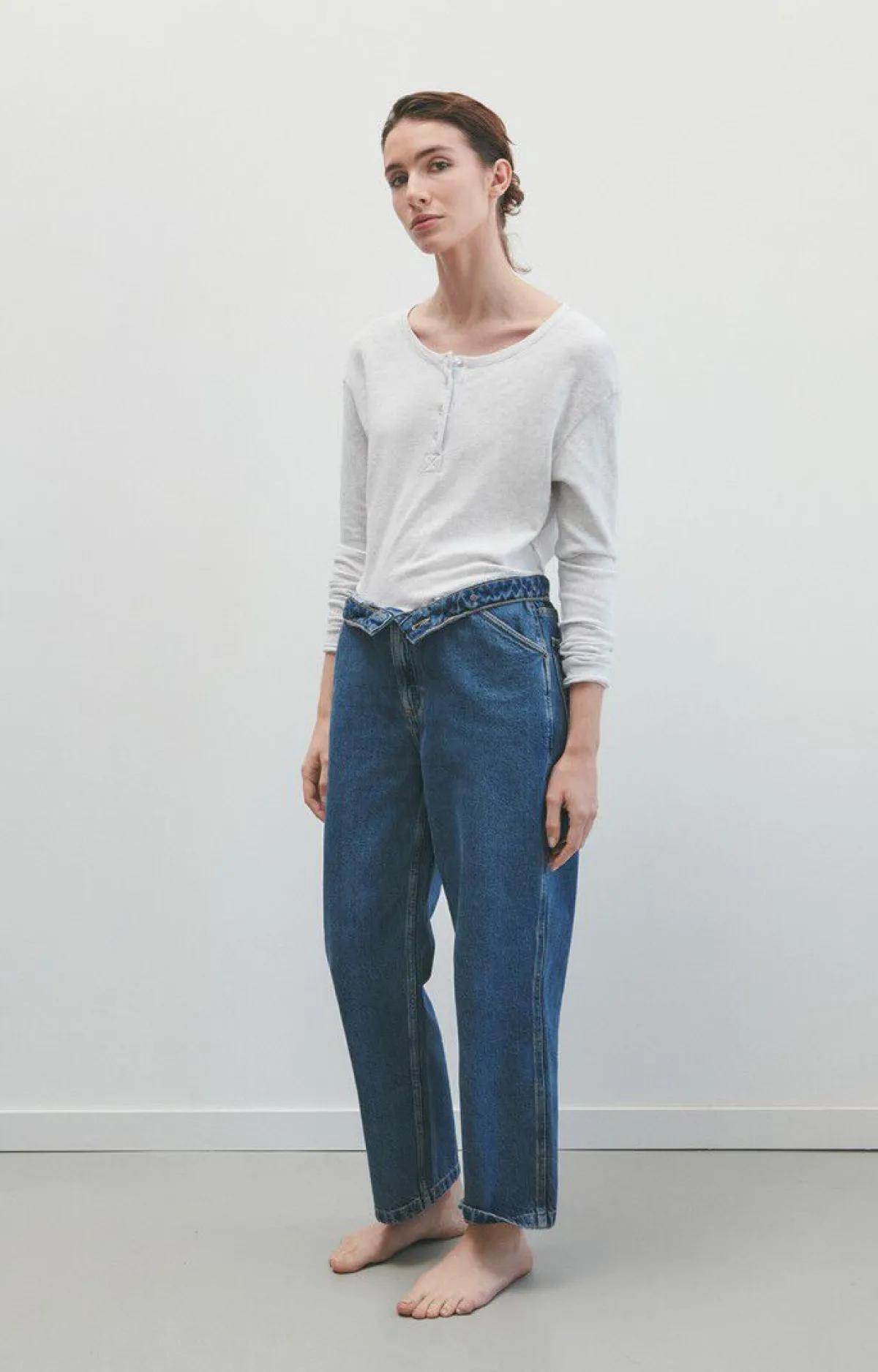 Damen American Vintage |Damen-T-Shirt Sonoma Arktis Meliert